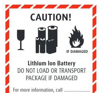 鋰<a href='http://m.electricmodern.com' title='電池運(yùn)輸' >電池運(yùn)輸</a>包裝標(biāo)簽